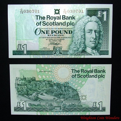 1999 Royal Bank of Scotland Plc £1 - Click Image to Close
